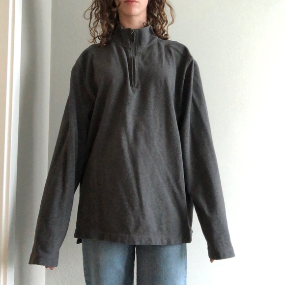 Vintage j crew 3/4 zip up sweatshirt - Picture 3 of 4